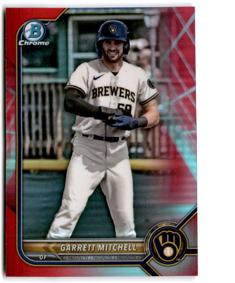 2022 Bowman Chrome Prospects Refractor Red Aqua Vapor