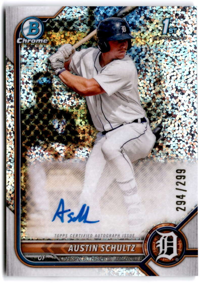 2022 Bowman Chrome Prospect Autograph Refractor Speckle