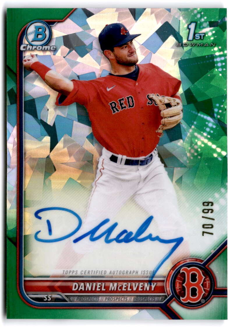 2022 Bowman Chrome Prospect Autograph Refractor Atomic Green