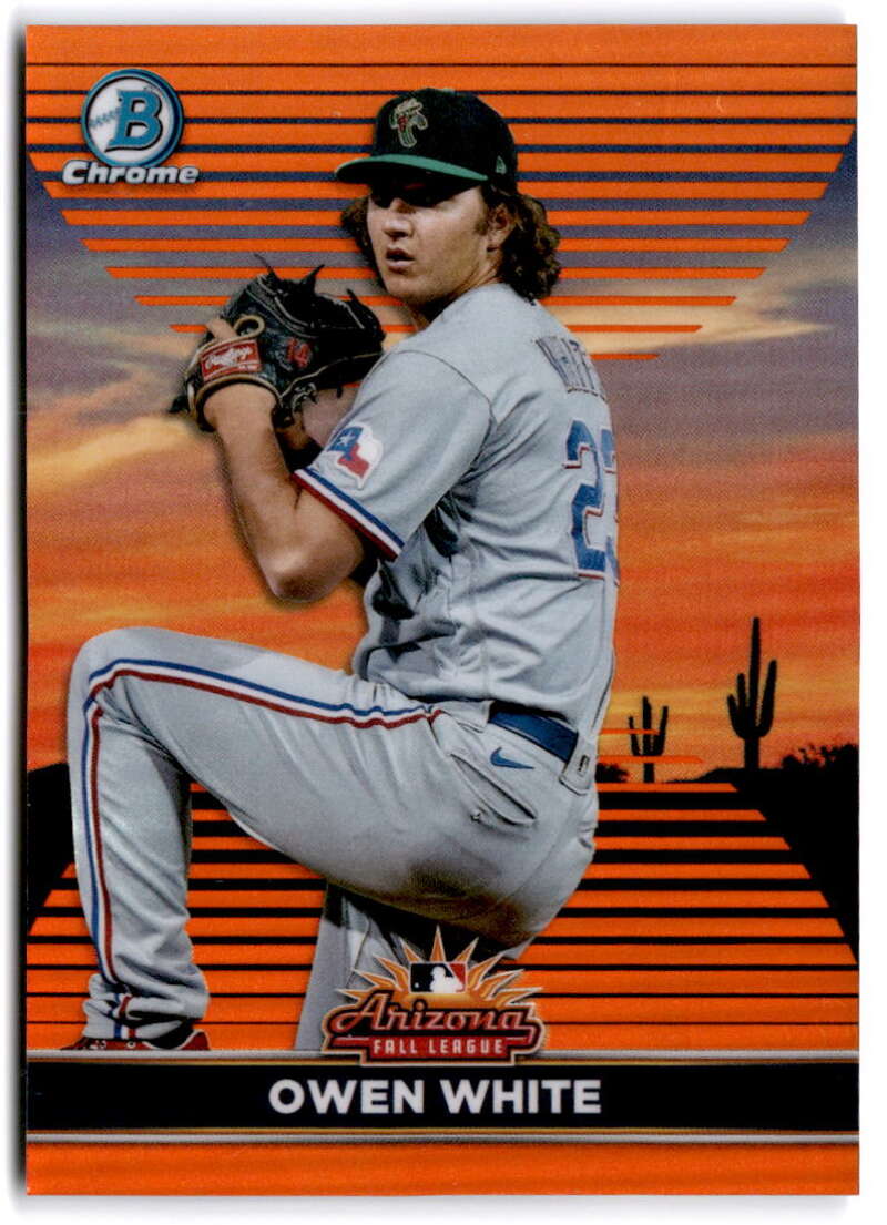 2022 Bowman Chrome 2021 AFL Fall Stars Refractor Orange