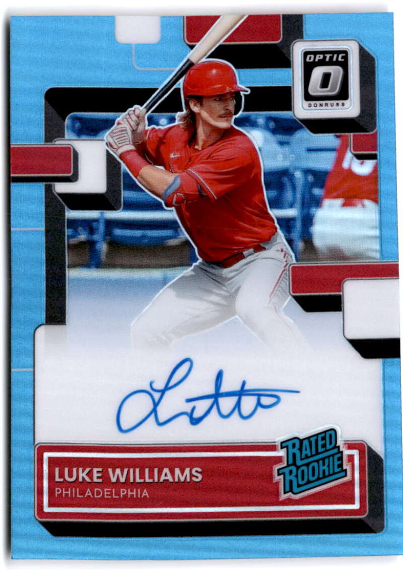 2022 Donruss Optic Rated Rookie Signatures Carolina Blue