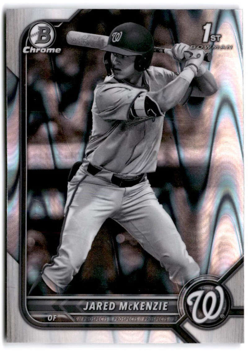 2022 Bowman Draft Chrome Refractor Black/White RayWave