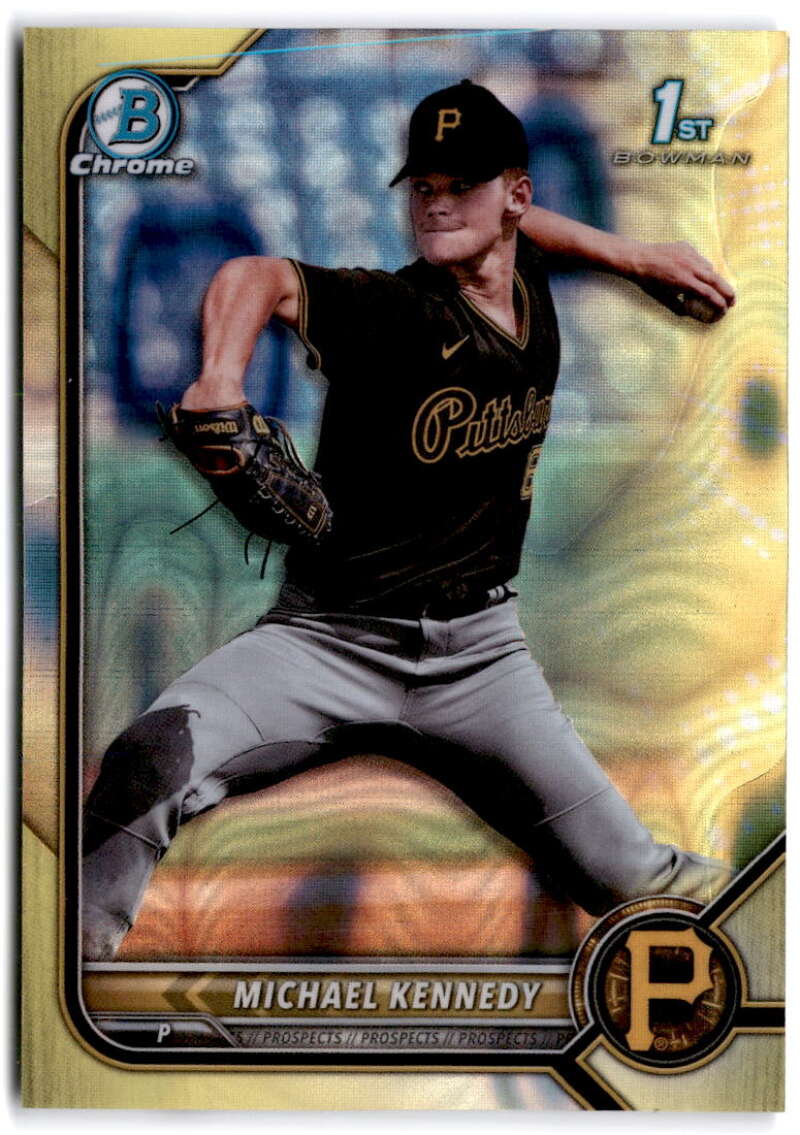 2022 Bowman Draft Chrome Refractor Yellow Lava