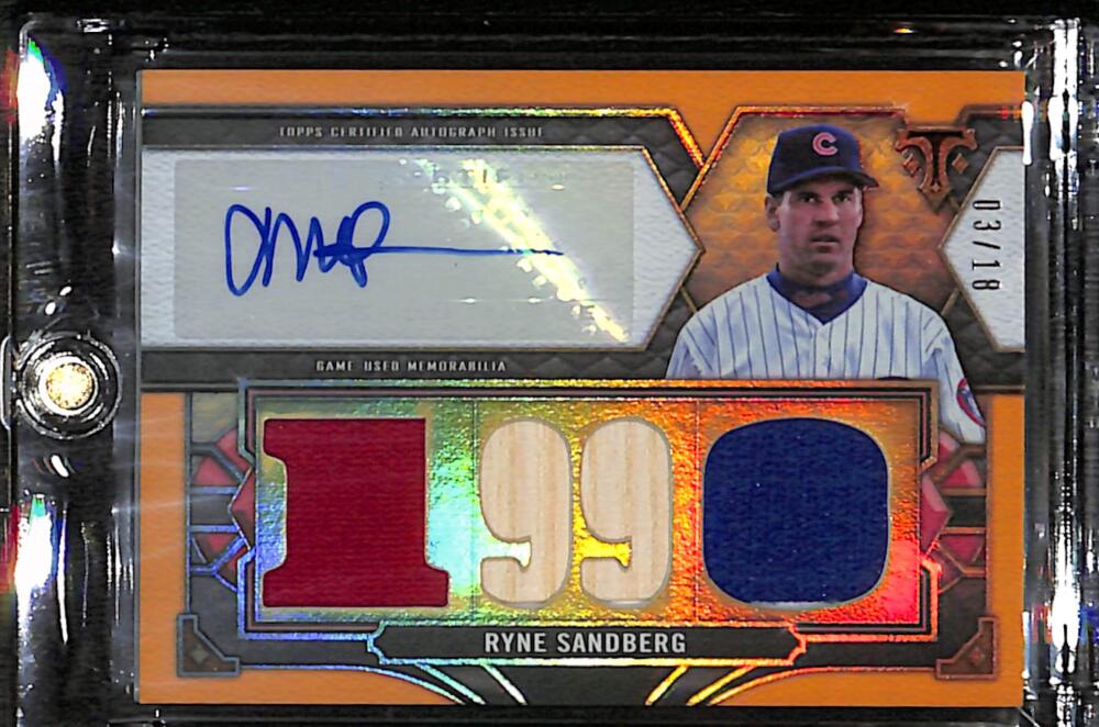 2022 Topps Triple Threads Autograph Relic Amethyst