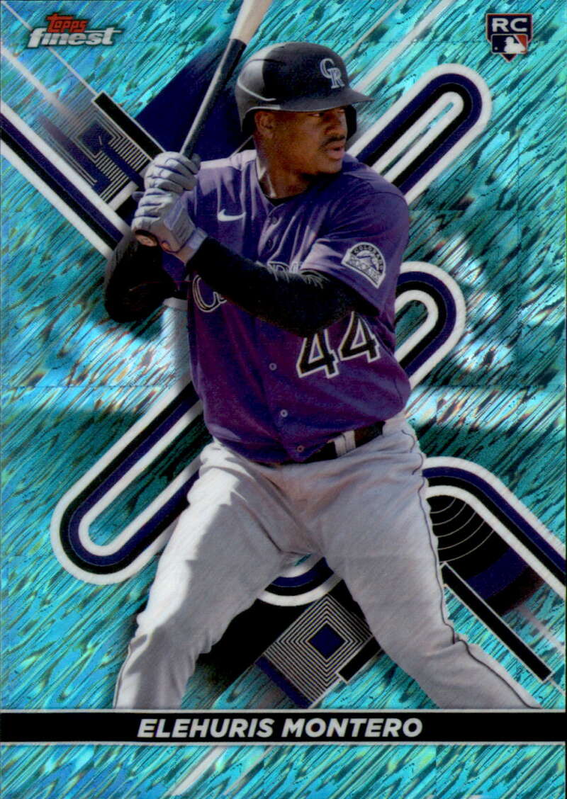 2022 Topps Finest Refractor Aqua Shimmer