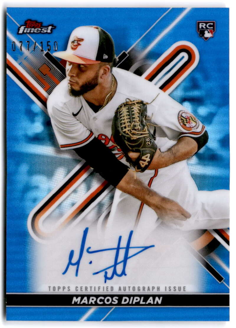 2022 Topps Finest Autograph Refractor Blue