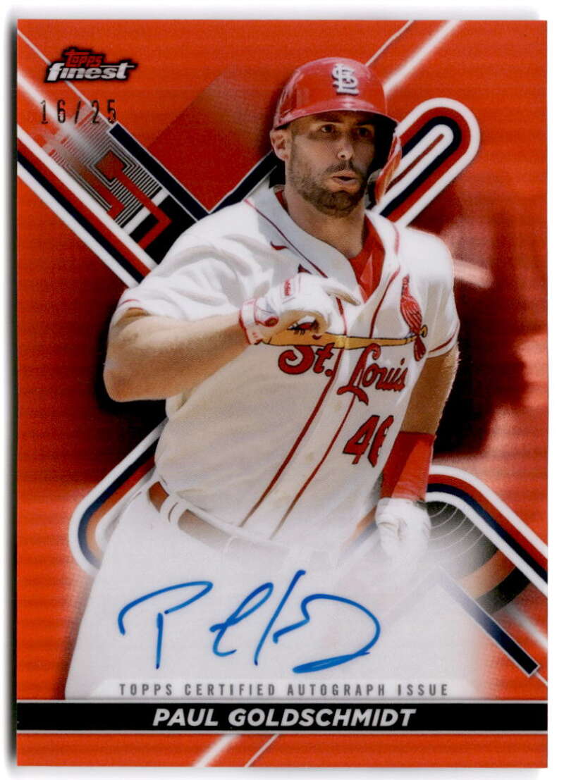 2022 Topps Finest Autograph Refractor Orange