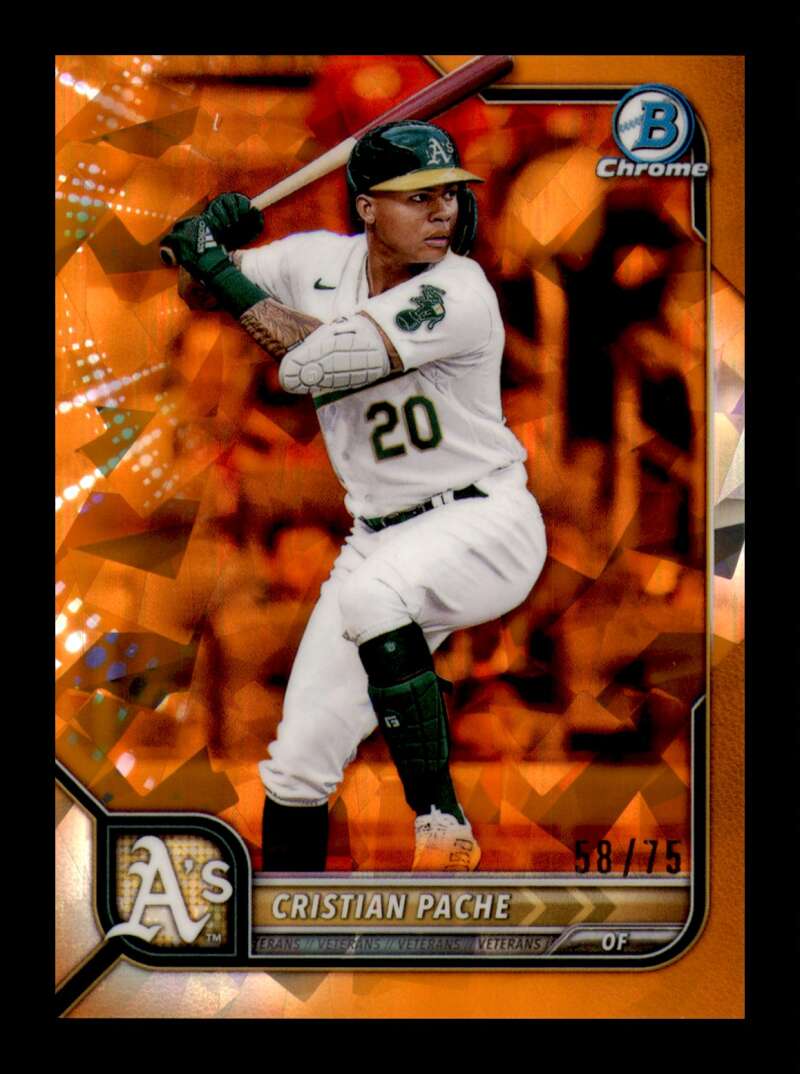 2022 Bowman Chrome Sapphire Edition Orange