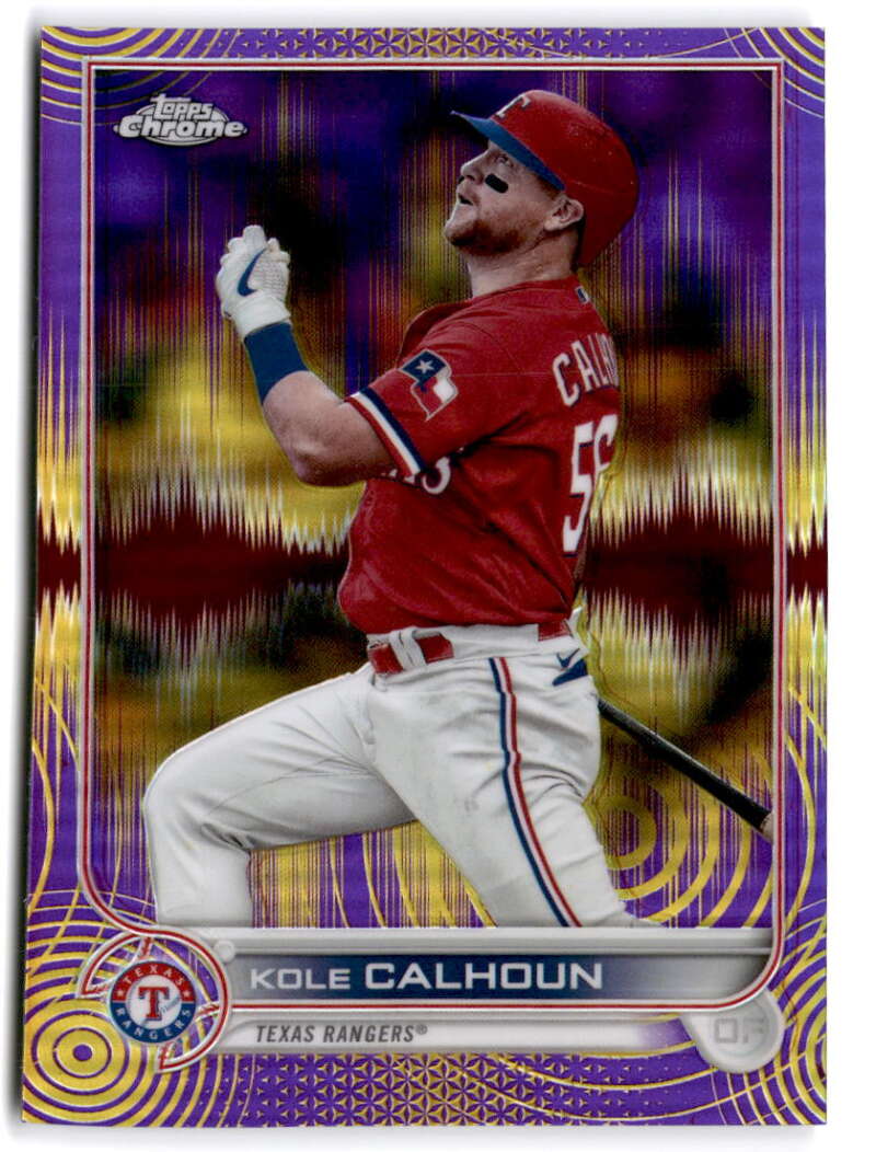 2022 Topps Chrome Sonic Edition Refractor Purple/Yellow Sonic Pulse