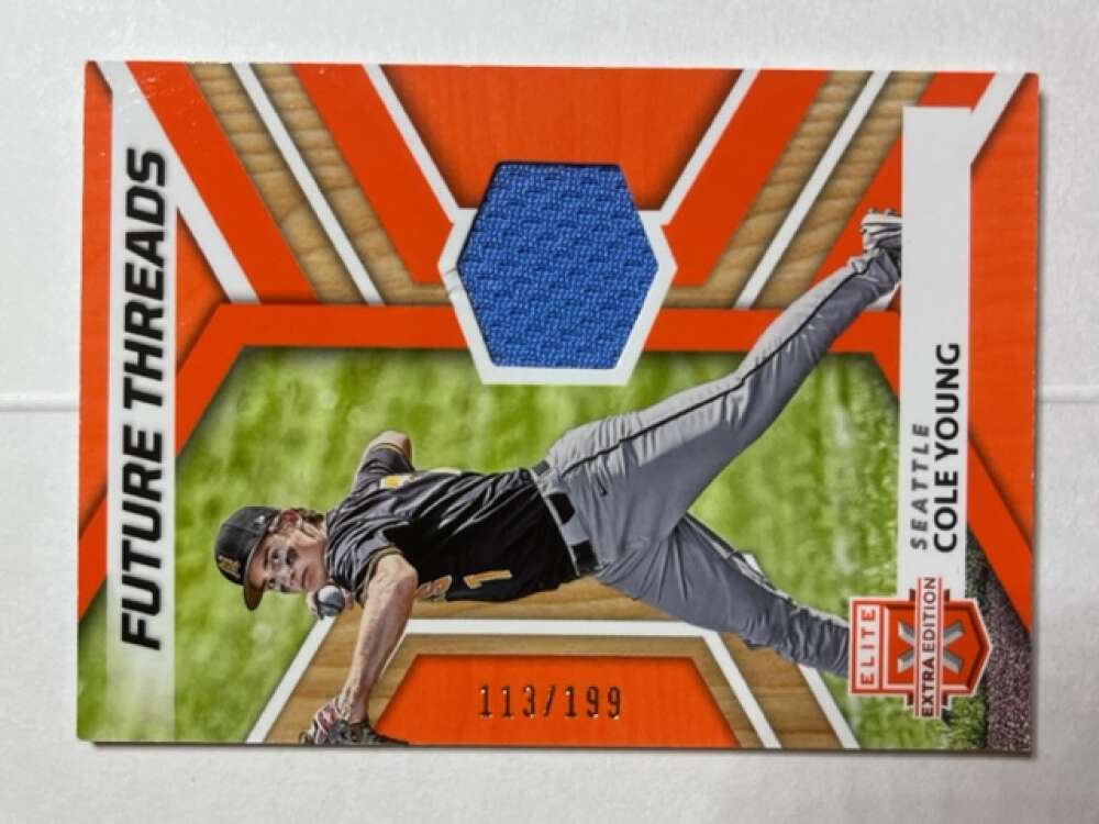 2022 Panini Elite Extra Edition Future Threads Orange