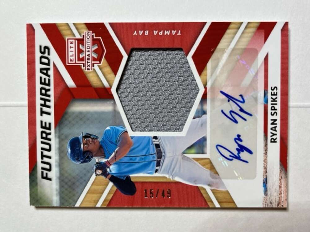 2022 Panini Elite Extra Edition Future Threads Signatures Red