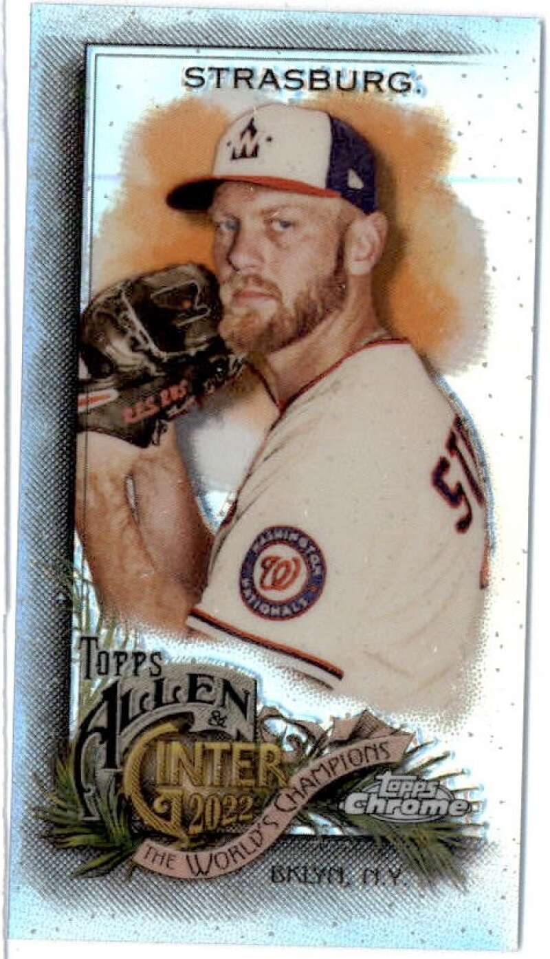 2022 Topps Allen and Ginter Chrome Mini Refractor Baseball Checklist