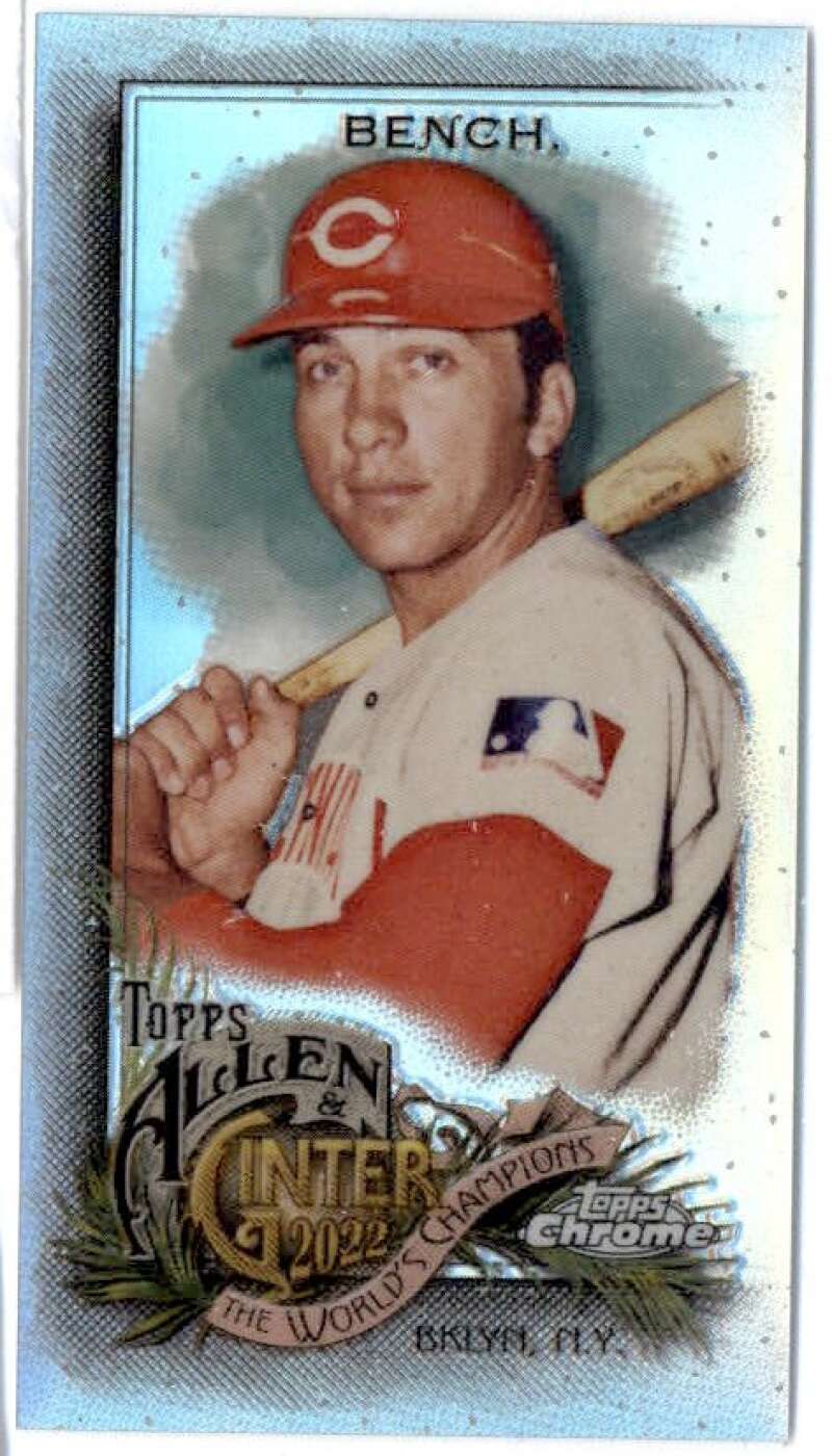 2022 Topps Allen and Ginter Chrome Mini Refractor Baseball Checklist