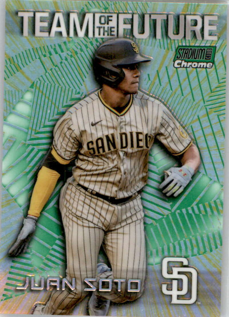 2022 Topps Stadium Club Chrome Team of the Future Refractor Green