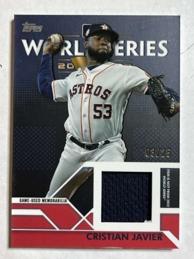 2023 Topps  World Series Champion Relic Red