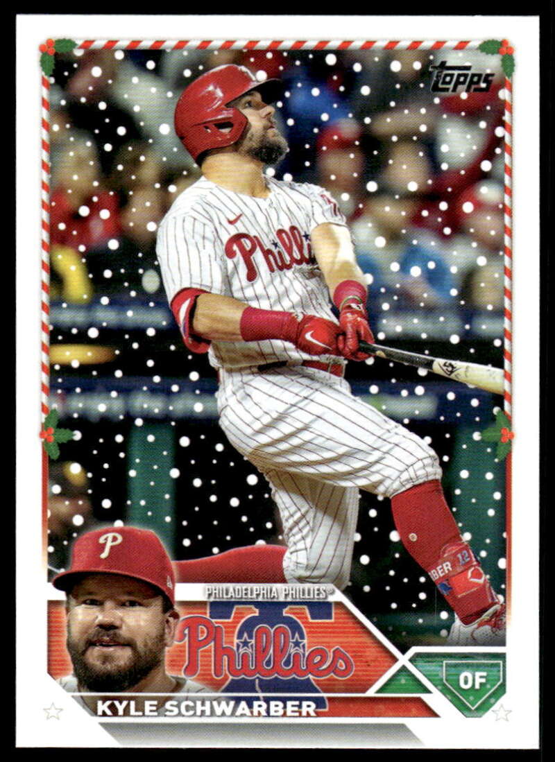 2023 Topps Holiday #H9 Kyle Schwarber NM Near Mint Phillies