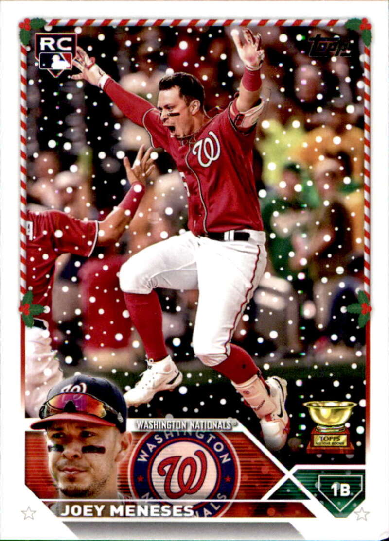 2023 Topps Holiday #H80 Joey Meneses NM Near Mint RC Rookie Nationals