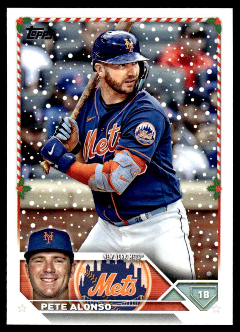 2023 Topps Holiday #H150 Pete Alonso NM Near Mint Mets