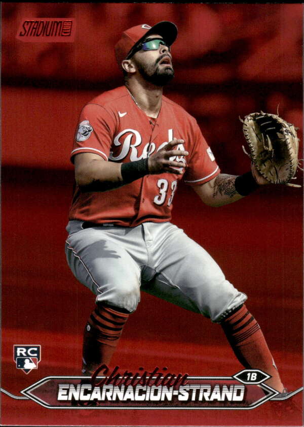 2024 Topps Stadium Club Red Foil #5 Christian Encarnacion-Strand NM-MT RC Rookie Reds