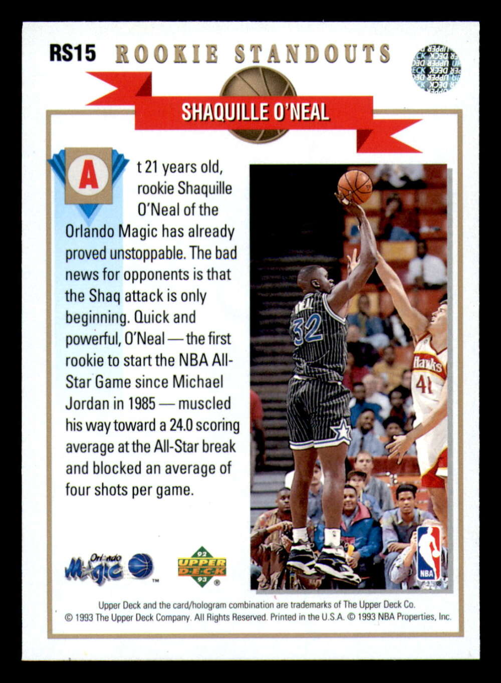 1993-94 Upper Deck Rookie Standouts Sam Cassell #RS18 Rockets