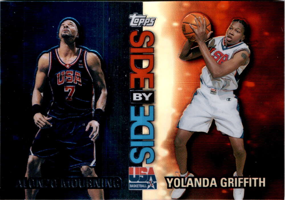 2000-01 Topps Team USA Side by Side Non-Refractor/Refractor