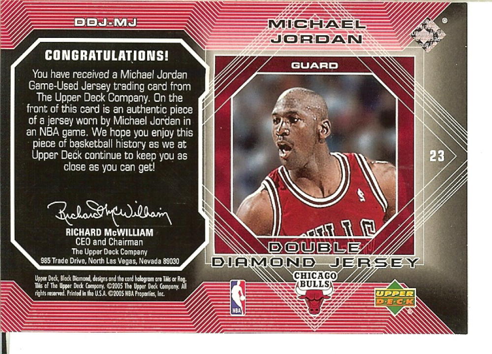 2004-05 Upper Deck Black Diamond Jerseys Double Diamond Basketball ...