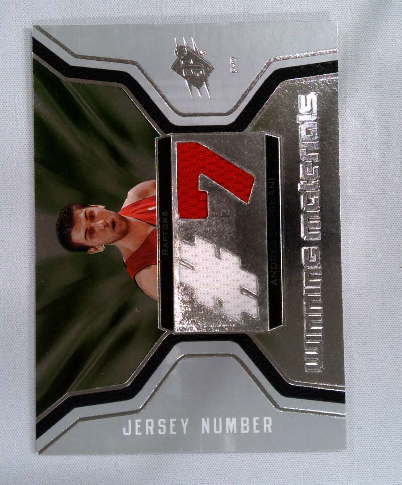 2007-08 SPx  Winning Materials Jersey Numbers