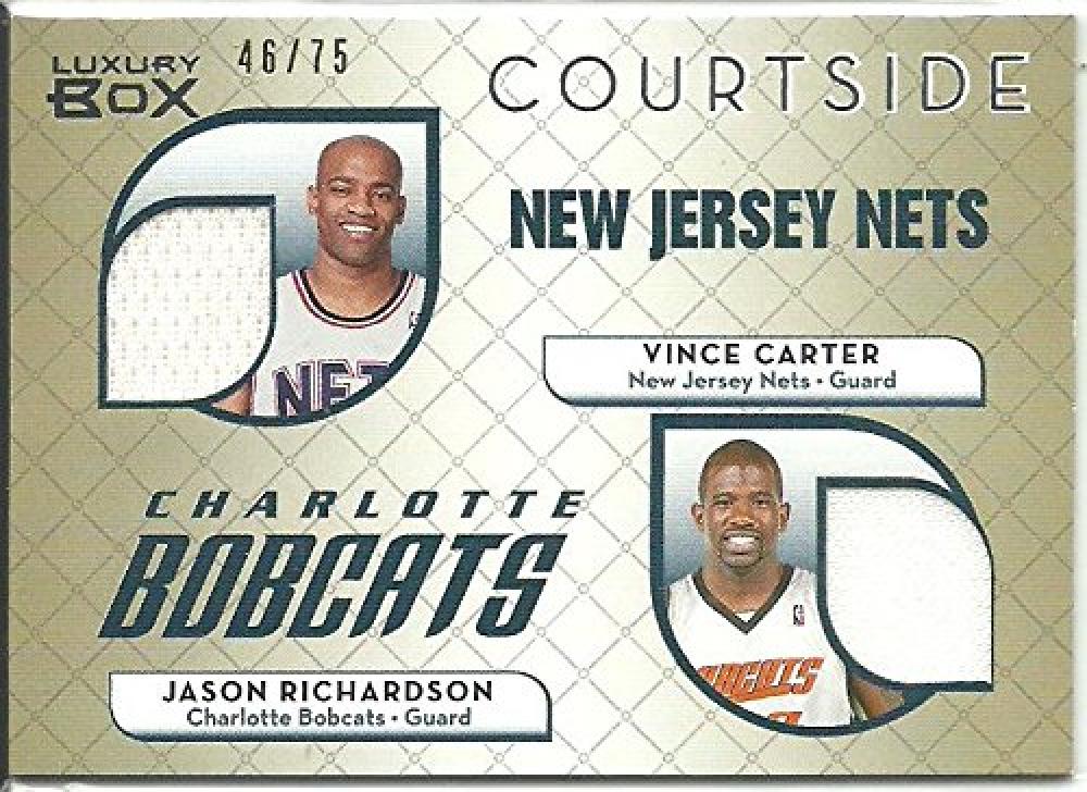 2007-08 Topps Luxury Box Courtside Dual Relics Gold