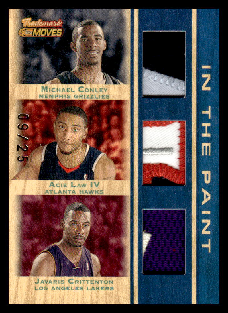 2007-08 Topps Trademark Moves Triple Relics Blue