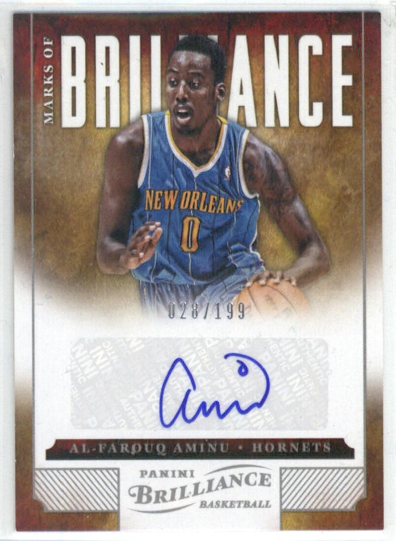 2012-13 Panini Brilliance Marks of Brilliance Basketball Checklist ...