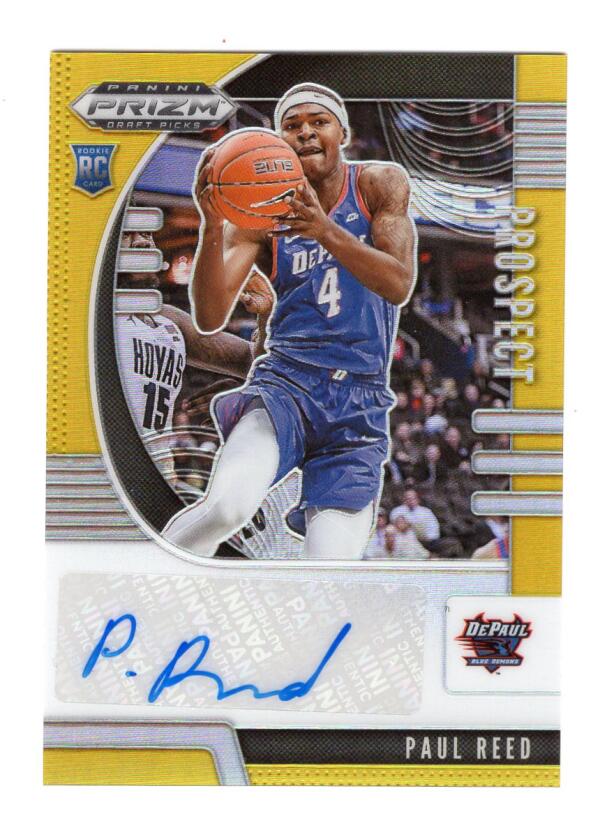 2020-21 Panini Prizm Draft Picks Prospect Autographs Gold