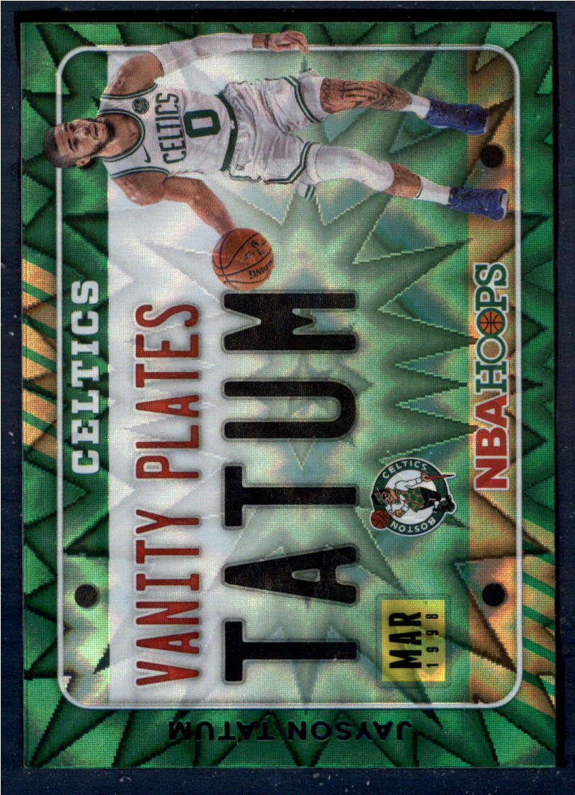 2020-21 Panini Hoops Vanity Plates Green Explosion