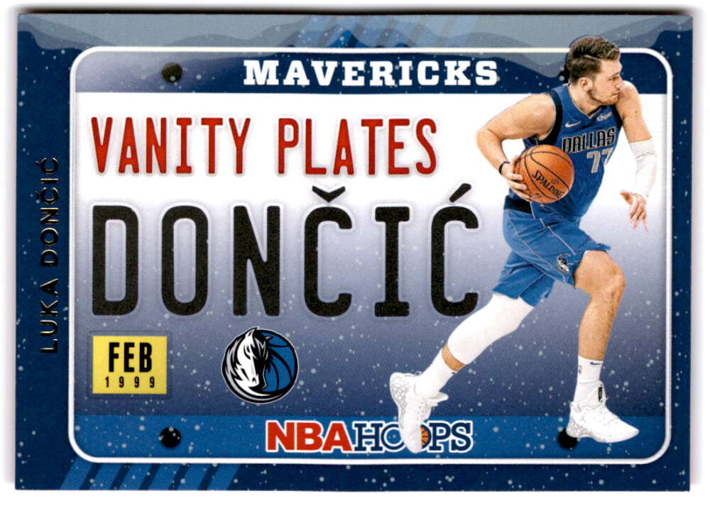 2020-21 Panini Hoops Vanity Plates Winter