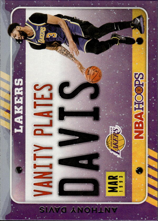 2020-21 Panini Hoops Vanity Plates Winter Holo