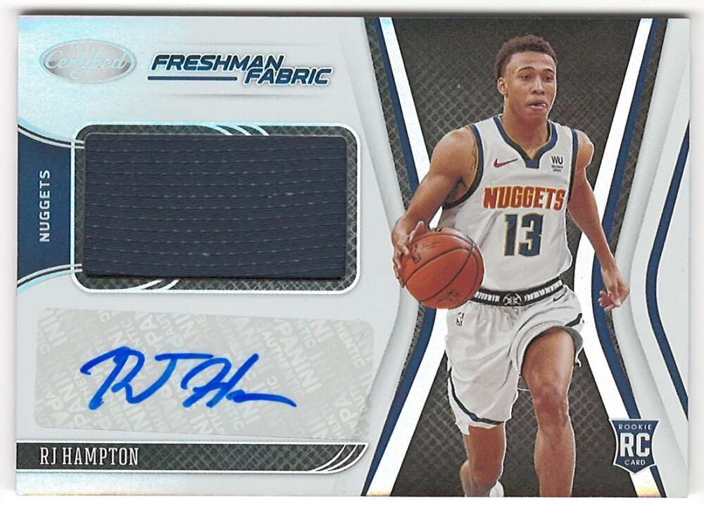 2020-21 Panini Certified Freshman Fabric Signatures