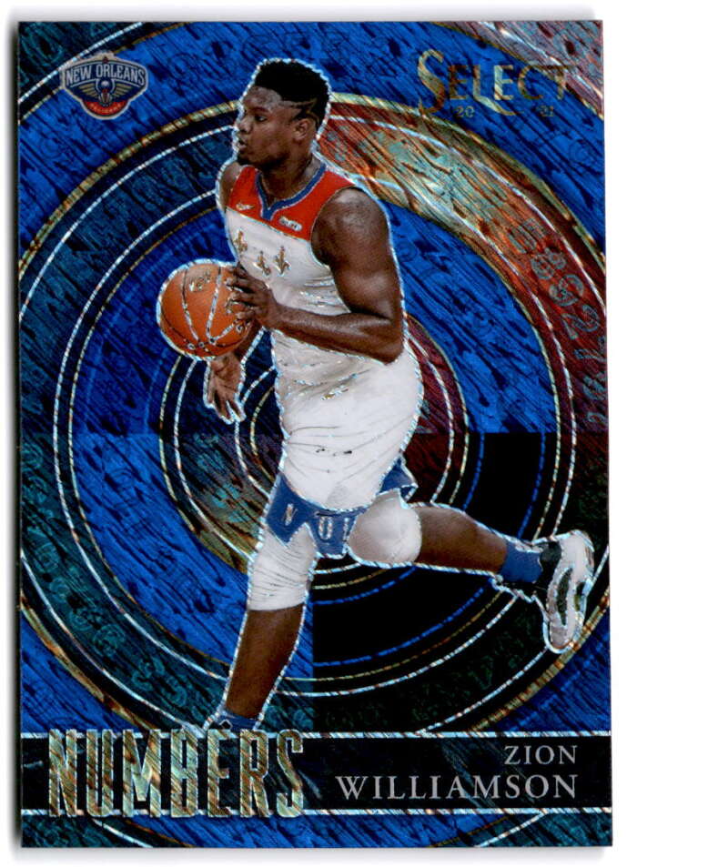 2020-21 Panini Select Numbers Blue