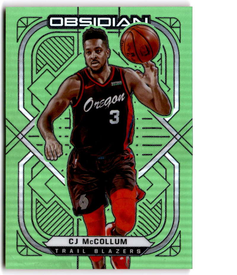 2020-21 Panini Obsidian Electric Etch Green Flood