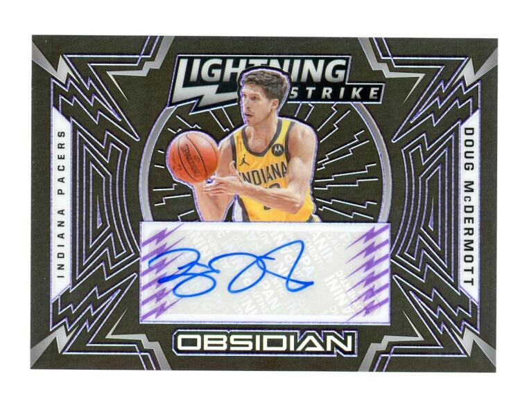 2020-21 Panini Obsidian Lightning Strike Signatures Electric Etch Purple