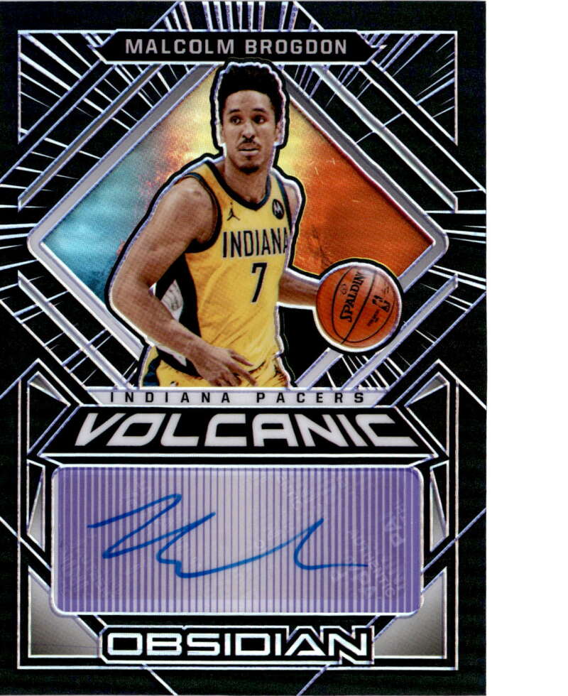 2020-21 Panini Obsidian Volcanic Signatures Electric Etch Purple