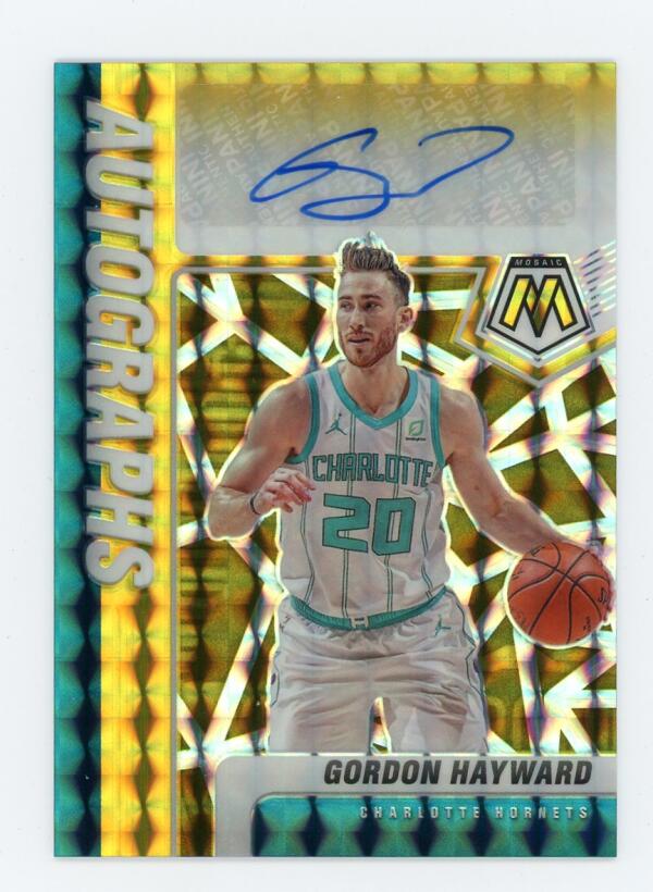 2020-21 Panini Mosaic Autographs Mosaic Gold