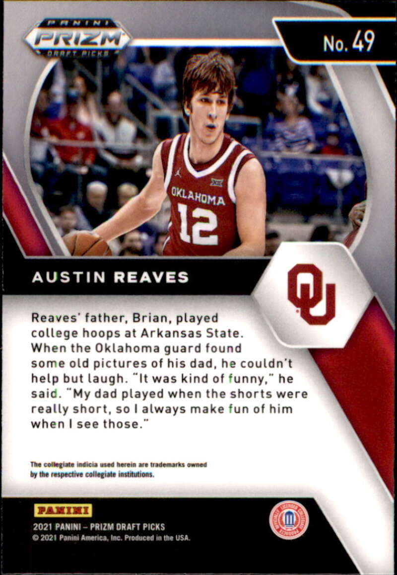 Austin Reaves - 2020-21 - undefined - University of Oklahoma