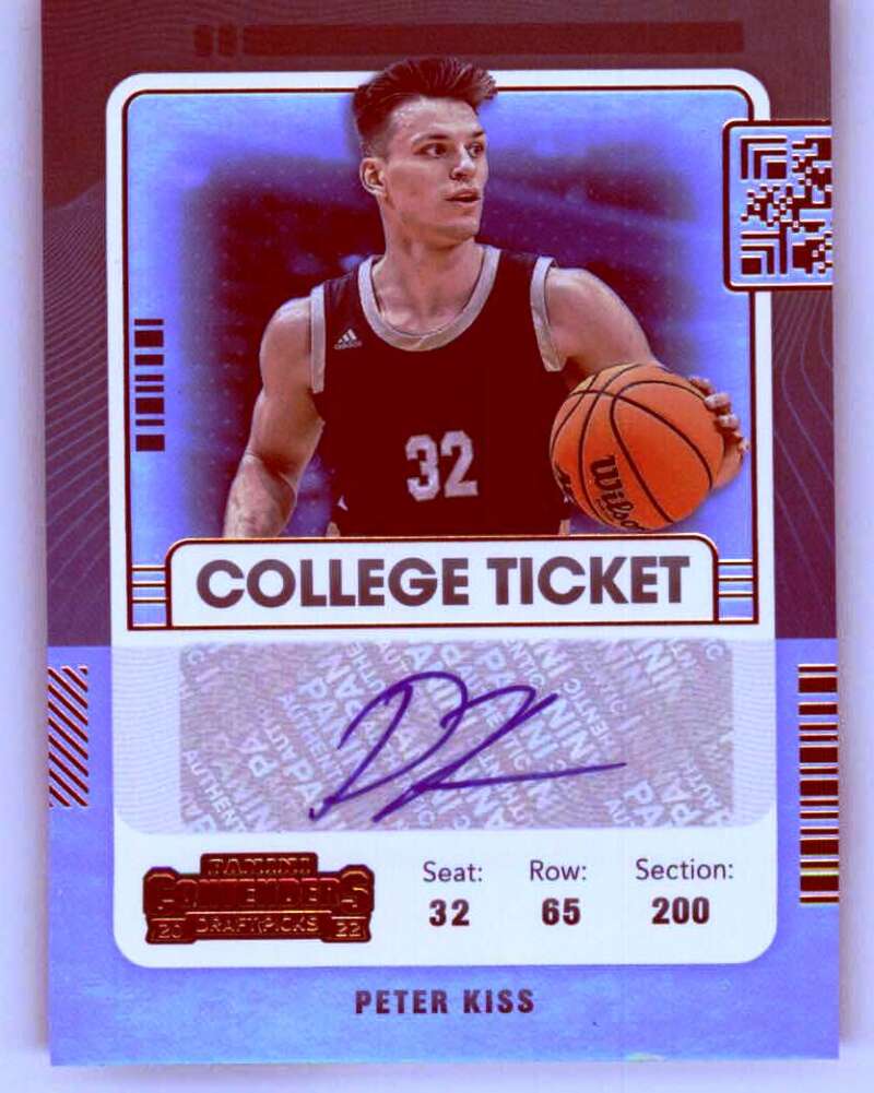 2022-23 Panini Chronicles Draft Picks College Ticket