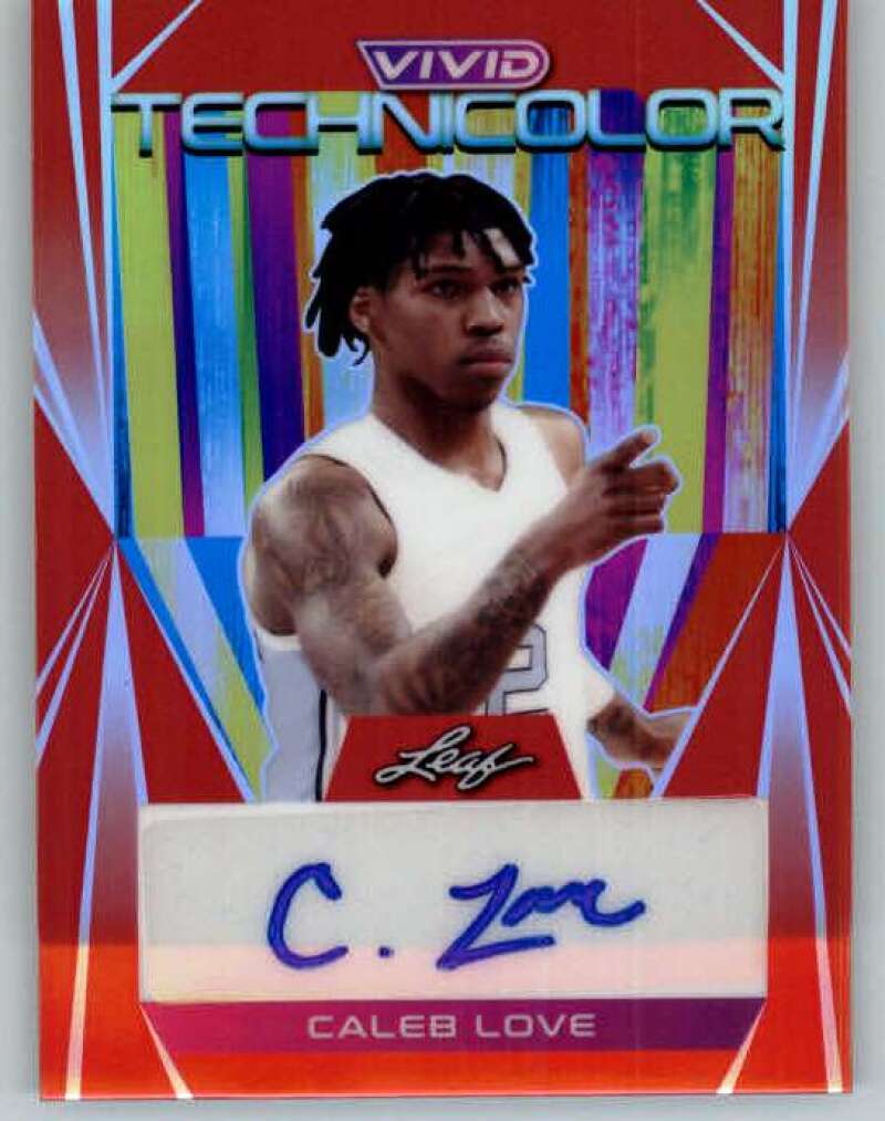 2022-23 Leaf Vivid Technicolor Autographs Red