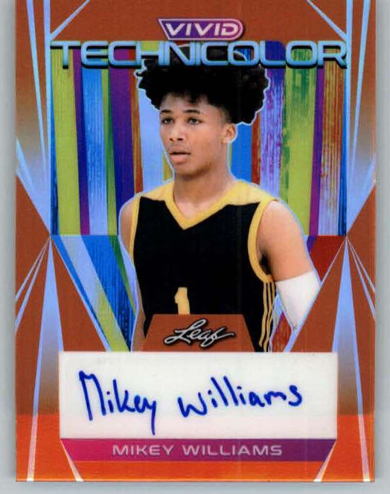 2022-23 Leaf Vivid Technicolor Autographs Orange