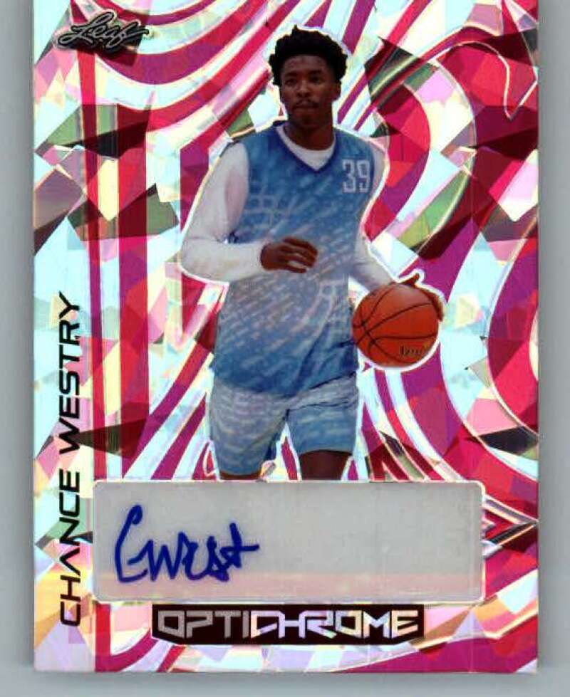 2022-23 Leaf Optichrome Crystal Autographs Pink