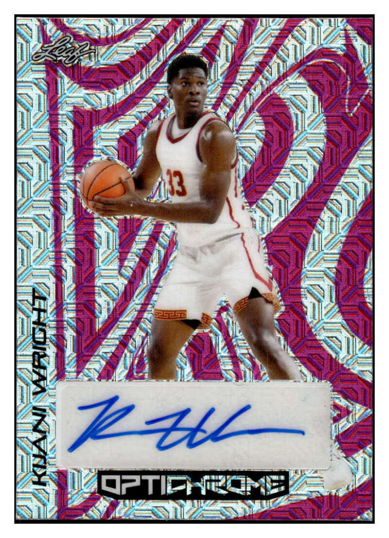 2022-23 Leaf Optichrome Mojo Autographs Pink