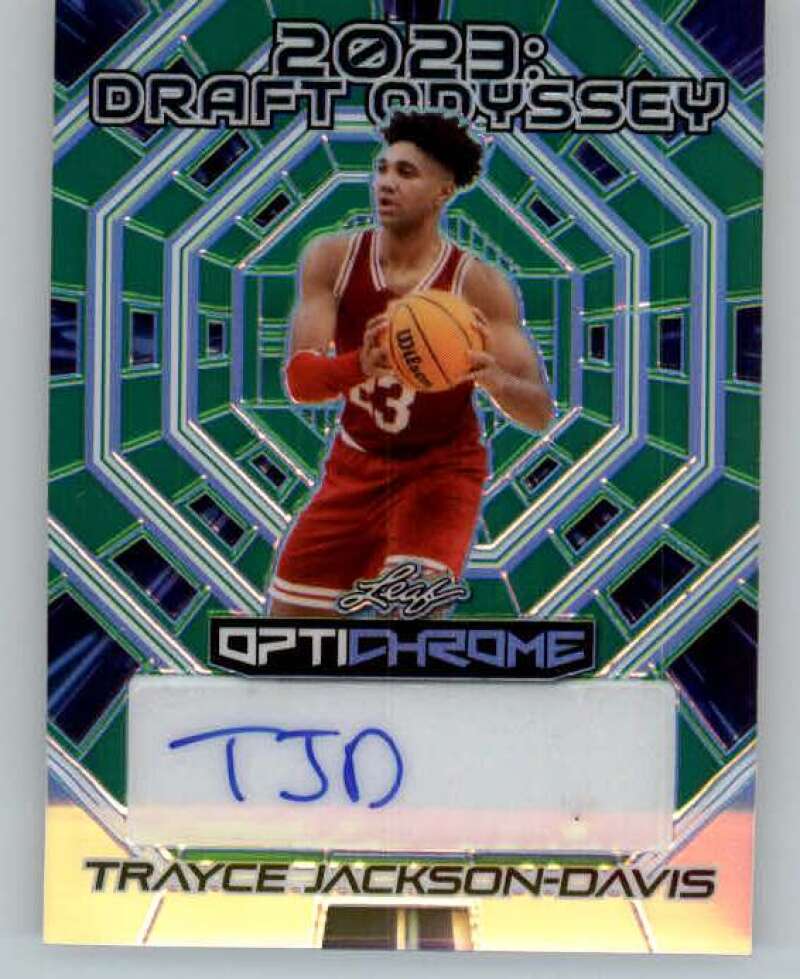 2022-23 Leaf Optichrome Draft Odyssey Mojo Autographs Green