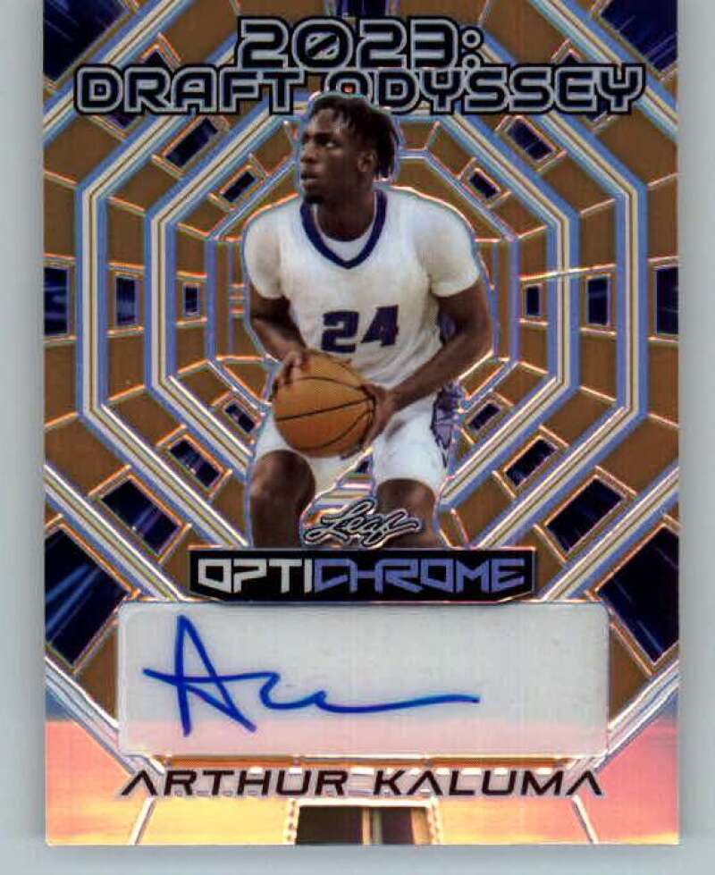 2022-23 Leaf Optichrome Draft Odyssey Mojo Autographs Gold