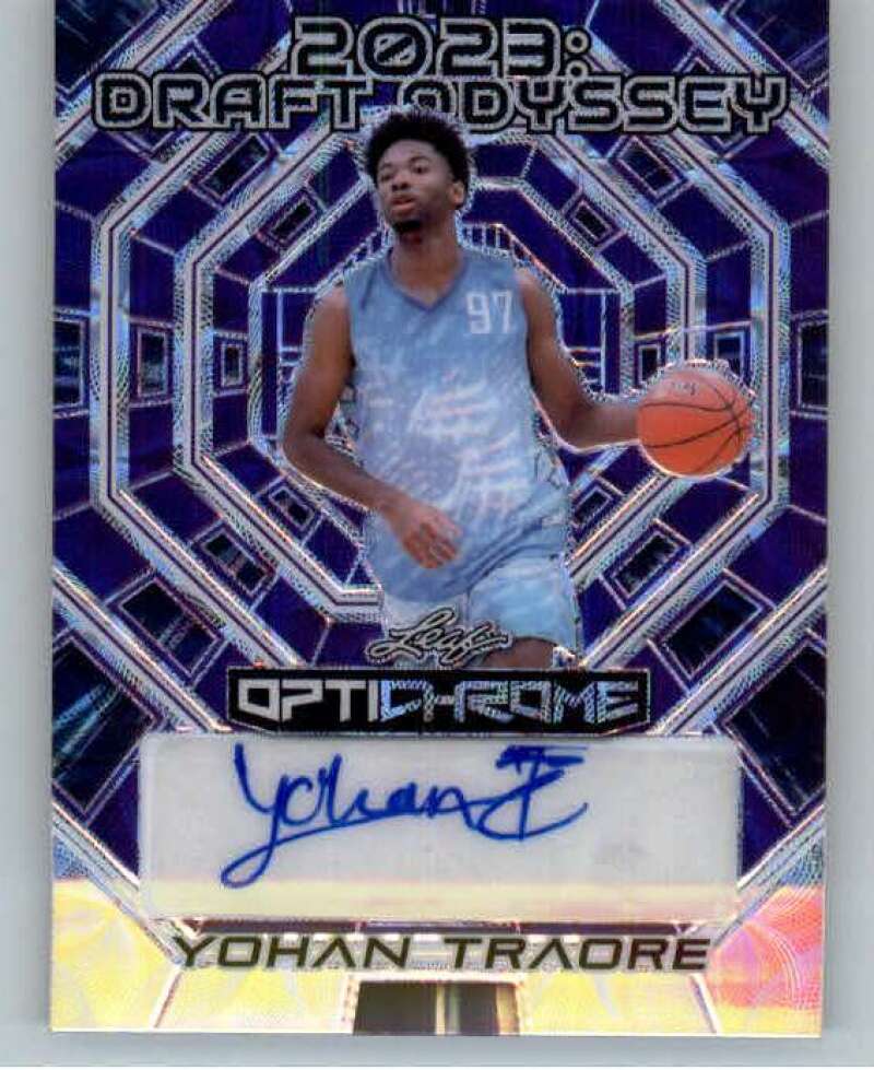 2022-23 Leaf Optichrome Draft Odyssey Kaleidoscope Autographs Purple