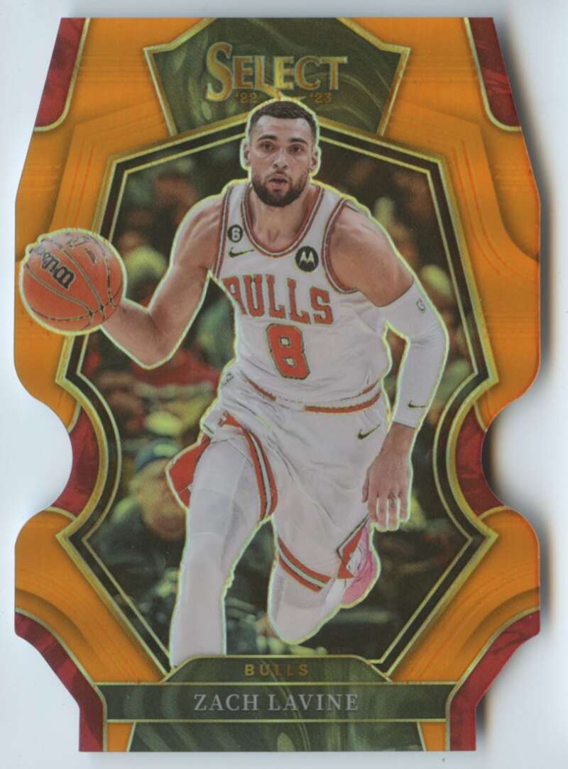 2022-23 Panini Select Orange Prizms Die Cut